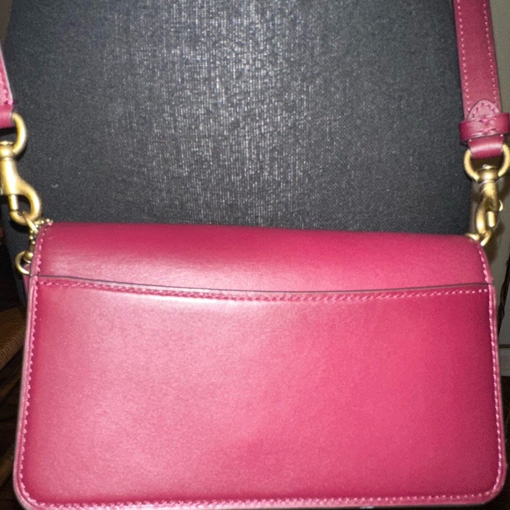 Coach Black Cherry Crossbody Bag with Gold Hardware - Picture 3 of 6